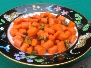 Carrots & Pistachio Nuts in a Cointreau Sauce